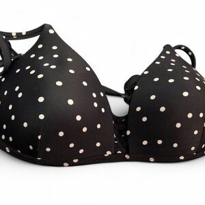 No Boundaries Black and White Polka Dot Bra